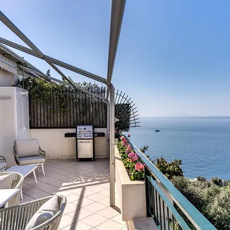 San Montano - Sea View With Panoramic Bbq Terrace & Services - Feeling Italy Massa Lubrense
